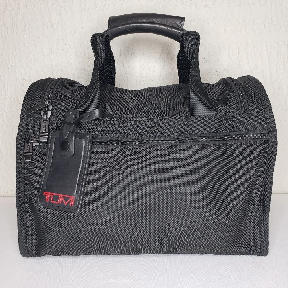 TUMI Alpha Sport Duffle Bag Weekender Carry-On Travel Ballistic Canvas Black